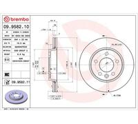 Disco freno BREMBO 9958211 posteriore, ventilato, altamente carbonizzato, 1 pezzo