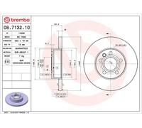 Disco freno VW TRANSPORTER T4 2.0 08.7132.10