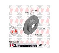 ZIMMERMANN 100.1232.20 Disco freno