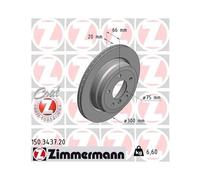 2 x ZIMMERMANN 150.3437.20 Disco freno per BMW,BMW (BRILLIANCE)