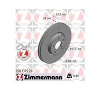 ZIMMERMANN 250.1375.20 Disco freno