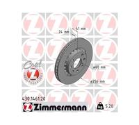 Disco Freno Zimmermann 430.1461.20 Coat Z per Opel General Motors