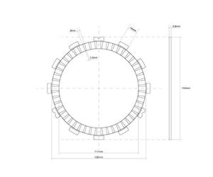 DISCO FRIZIONE GUARNITO FCC KAWASAKI ZX10R NINJA ABS 1000 2016 2017