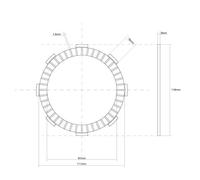 DISCO FRIZIONE GUARNITO FCC per KAWASAKI KX RA 80 1998-2000