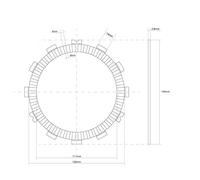 DISCO FRIZIONE GUARNITO FCC per SUZUKI GSX-S F 1000 2015-2017
