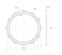 DISCO FRIZIONE GUARNITO FCC per SUZUKI VL Intruder C1500T 1500 2013-2013
