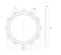 DISCO FRIZIONE GUARNITO FCC per YAMAHA MT-01 1700 2005-2011