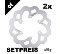 Disco Galfer onda rigida DF714W 240 x 4 mm Set anteriore 2x