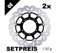 Disco Galfer Saluto nuoto DF063CW 296 x 5 mm Set anteriore 2x