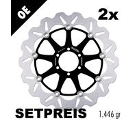 Disco Galfer Saluto nuoto DF660CW 320 x 5 mm Set anteriore 2x