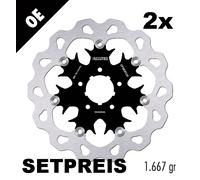 Disco Galfer Saluto nuoto DF680FLW 292 x 5 mm Set anteriore 2x