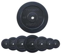 Disco ghisa gommato Nero da 0.5 a 20 kg diametro foro 25 mm (2 KG)