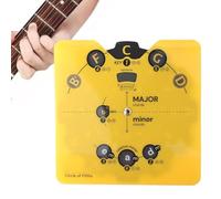 Disco girevole per teoria musicale, strumento didattico musicale da 15,24 cm con supporto, compasso per chitarra, pianoforte, mandolino, violino, insegnamento, esercizi e lezioni di strumenti