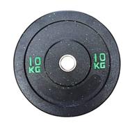 Disco Gommato Olimpico Hi-Temp Bumper 10 kg - Colore Puntini