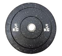 Disco Gommato Olimpico Hi-Temp Bumper 5 kg - Colore Puntini