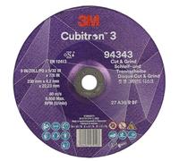 Disco Ibrido da Taglio e Sbavo 3M Cubitron 3, 94343, 36+, T27, 230 mm X 4.2 mm X 22.23 Mm, En, 10/Pack
