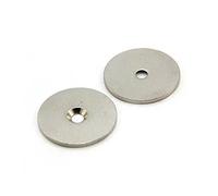 Disco In Acciaio Contrastano Per L'Uso Di Magneti, Appendi Obcate Per Preavviso - 32mm Dia x 2mm Di Spessore x 4mm - Pacco Di 10