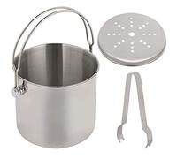 Disco in acciaio inox - Materiale durevole di alta qualità, non finitura, include morsetto per ghiaccio per una facile maneggevolezza, manico portatile per un trasporto comodo, Perf