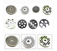 Disco in acciaio inox n. 5 compatibile con tritacarne, strumento per la preparazione di carni e verdure macinate (10 mm)