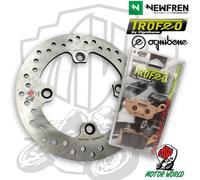 DISCO IN ACCIAIO + PASTIGLIE FRENO POSTERIORE CB F HORNET S 600 2000 2001 2002