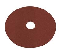 Disco In Fibra Con Supporto Sealey Ø125Mm - 60Grit Confezione Da 25 WSD560