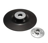 Disco in fibra da 150 mm con filettatura M14 e dado di bloccaggio per smerigliatrici angolari, compatibile con dischi abrasivi, costruzioni in plastica e metallo, max