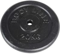 Disco in ghisa 20 kg per allenamento con bilanciere, manubrio e sollevamento pesi - diametro 25 mm - per palestra, fitness, allenamento a casa