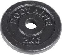 Disco in ghisa peso 2 kg e diametro 25 mm - allenamento con bilanciere - ginnast