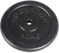 Disco in ghisa peso 20 kg e diametro 25 mm - allenamento con bilanciere - ginnas