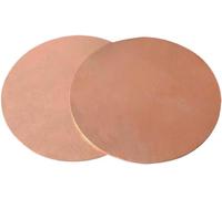 Disco in ottone, 2 pezzi di piastra rotonda in rame puro da 1,5 × 35 mm a 1,5 × 50 mm, disco rotondo in rame T2 adatto for lavori fai da te e miglioramento della casa(1.5x40 mm)
