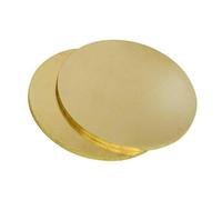 Disco in ottone, 2 pezzi diametro 10-40 mm, disco in ottone massiccio spessore 4 adatto for lavorazione dei metalli e progetti fai da te(Diameter 30mm)