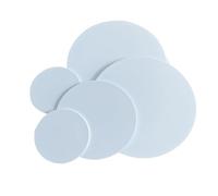 Disco in plastica bianca opaca Disco rotondo in plastica ABS bianca 280 mm x 1-5 2 pezzi for modello di stampa 3D(280mm x 1mm(2pcs))