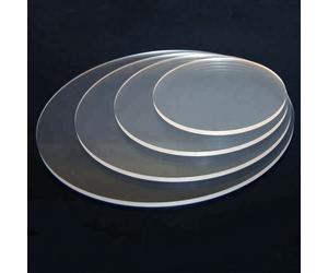 Disco in plexiglass trasparente Dischi 10 mm Taglio Laser Tondo cerchio rotondo