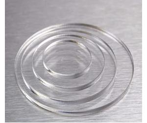 Disco in PMMA CRYLUX COLATO trasparente Dischi 3 mm Taglio Laser personalizzato Tondo cerchio rotondo varie misure da 5cm a 90cm diametro (DIAMETRO 80CM)