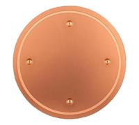 Disco in rame per vasca per uccelli, disco di purificazione per vaschetta per uccelli in puro rame, antiscivolo, portatile, accessorio per vasca per uccelli per paesaggio, cortile, cortile, compleanno