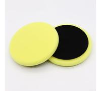 Disco in spugna lucidante per smerigliatura grossolana e fine e lucidatura per ossidazione automobilistica, ruota per ceretta auto da 14 cm, colore nero, giallo, rosso taglio e levigatura (giallo)