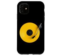 Disco in vinile giallo, vinile retrò design, platino DJ, pop Custodia per iPhone 11