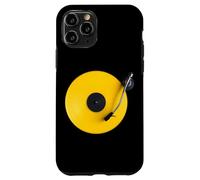 Disco in vinile giallo, vinile retrò design, platino DJ, pop Custodia per iPhone 11 Pro
