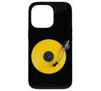 Disco in vinile giallo, vinile retrò design, platino DJ, pop Custodia per iPhone 13 Pro