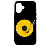 Disco in vinile giallo, vinile retrò design, platino DJ, pop Custodia per iPhone 16
