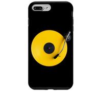 Disco in vinile giallo, vinile retrò design, platino DJ, pop Custodia per iPhone 7 Plus/8 Plus