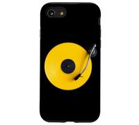Disco in vinile giallo, vinile retrò design, platino DJ, pop Custodia per iPhone SE (2020) / 7/8