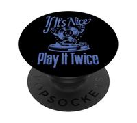 Disco in vinile "If It's Nice Play It Twice" PopSockets PopGrip Adesivo
