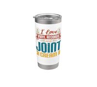 Disco in vinile Joint Cream Funny Retired Humor Retirement Bicchiere termico in acciaio inox doppia parete