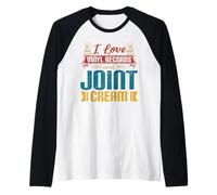 Disco in vinile Joint Cream Funny Retired Humor Retirement Maglia con Maniche Raglan