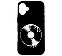 Disco in vinile, musica, 33 giri/min, liquido fluido vintage retrò Custodia per iPhone 16 Plus