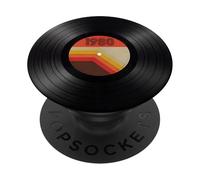 Disco in vinile retrò musica anni '70 '80 Old School PopSockets PopGrip Adesivo