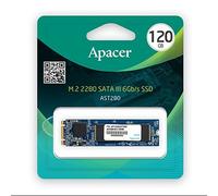 Disco interno SSD Apacer M.2 SATA III, Interno M.2 SATA III, 120GB, AST280, AP120GAST280-1, 500 MB/s-R, 470 MB/s-W