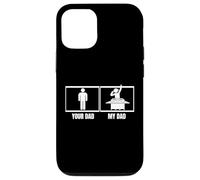 Disco Jockey divertente con scritta in inglese "Your Dad My Dad Daughter Son DJ" Custodia per iPhone 12/12 Pro