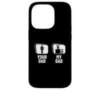 Disco Jockey divertente con scritta in inglese "Your Dad My Dad Daughter Son DJ" Custodia per iPhone 14 Pro